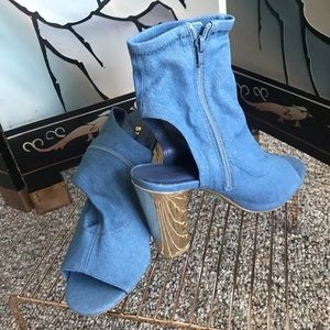 Jean Bamboo Heels